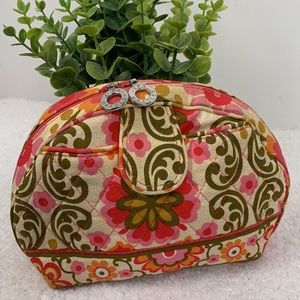 Vera Bradley multicolor pattern cosmetic bag